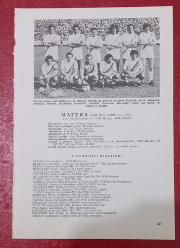 Matera monza pagina - monza,