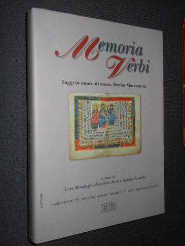 Memoria verbi saggi - verbi, mons