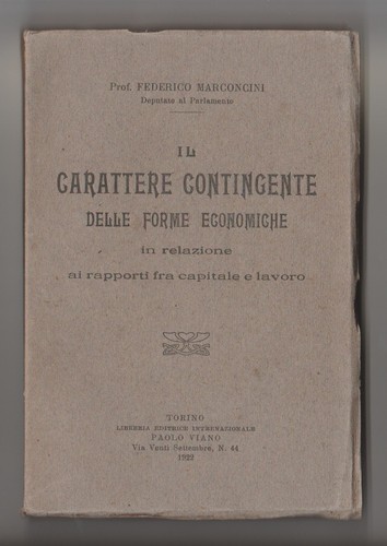 Carattere contingente delle - il,